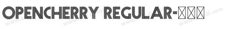 opencherry regular字体转换